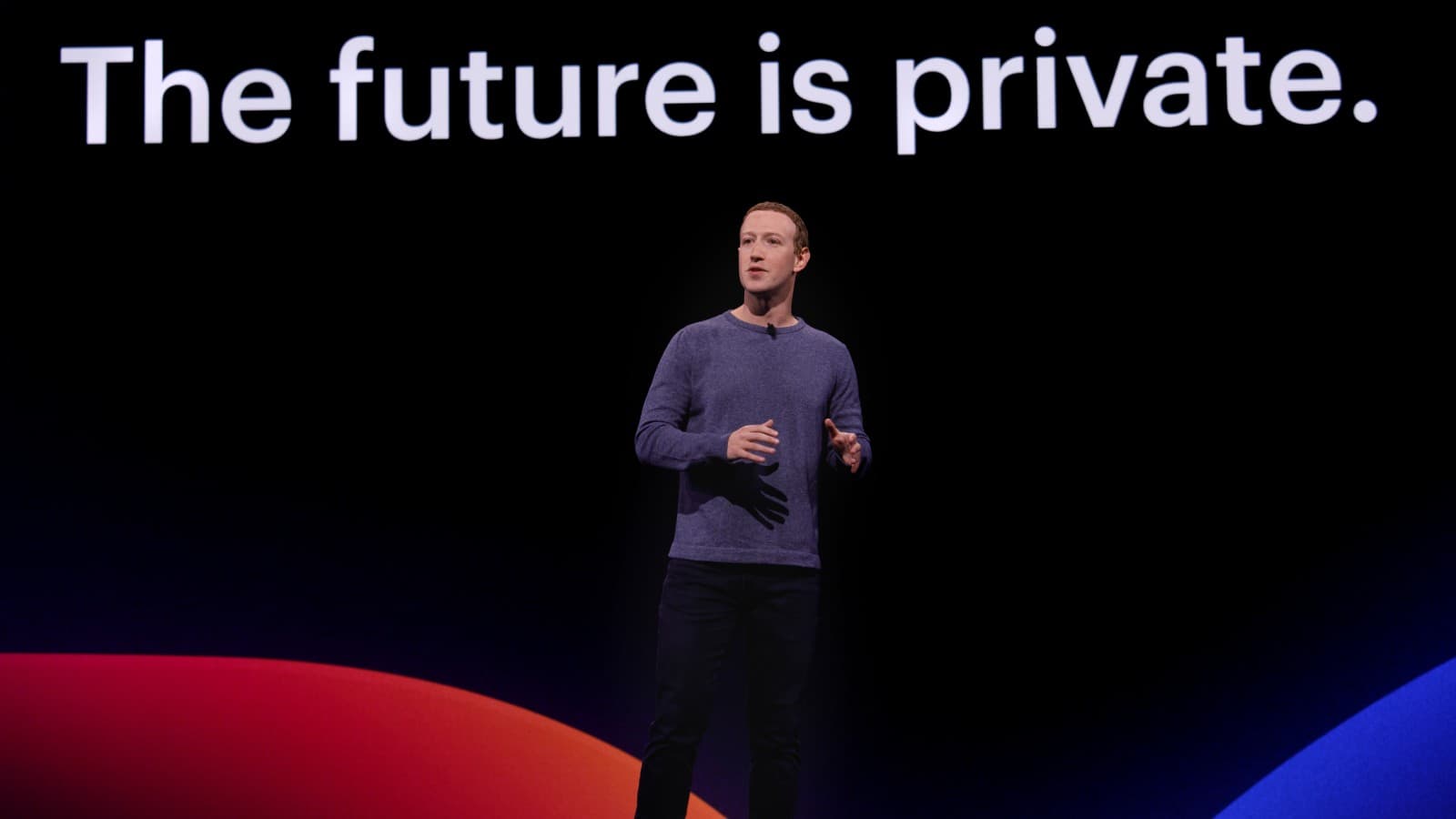 CEO Mark Zuckerberg at F8 2019 event