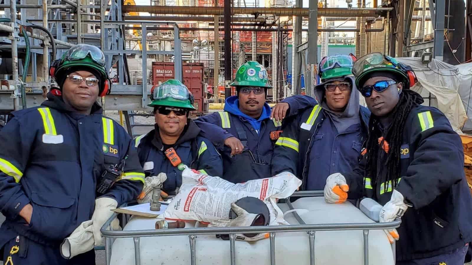 Workers at Whiting refinery, US