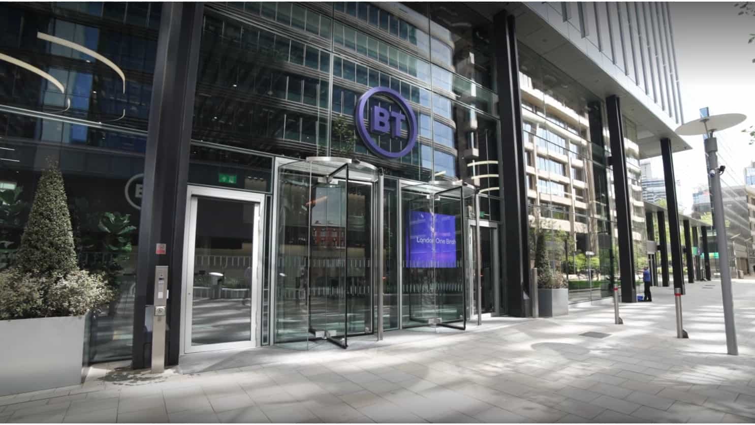 Exterior of BT head office - One Braham, London