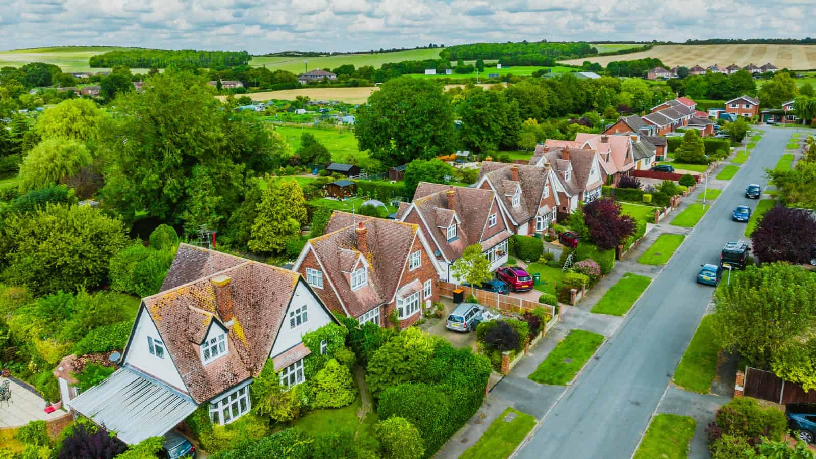 Housing development near Dunstable, UK